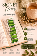 Signet empilade de livres