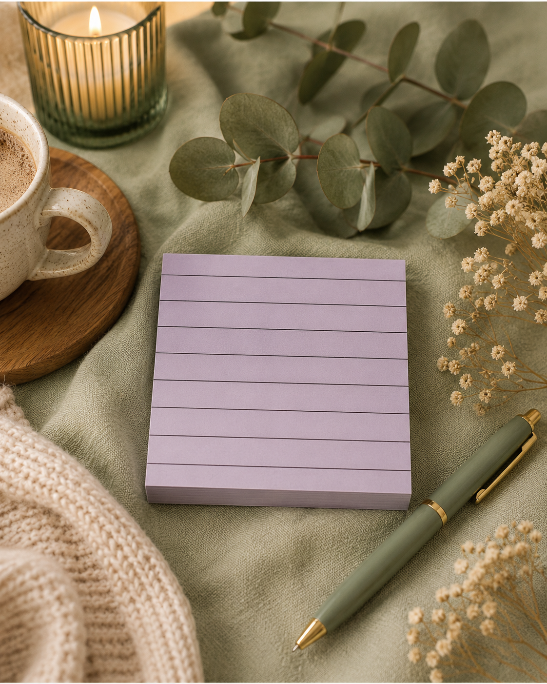 Post-it avec lignes (moyen)