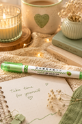 Stylo ligne décorative vert