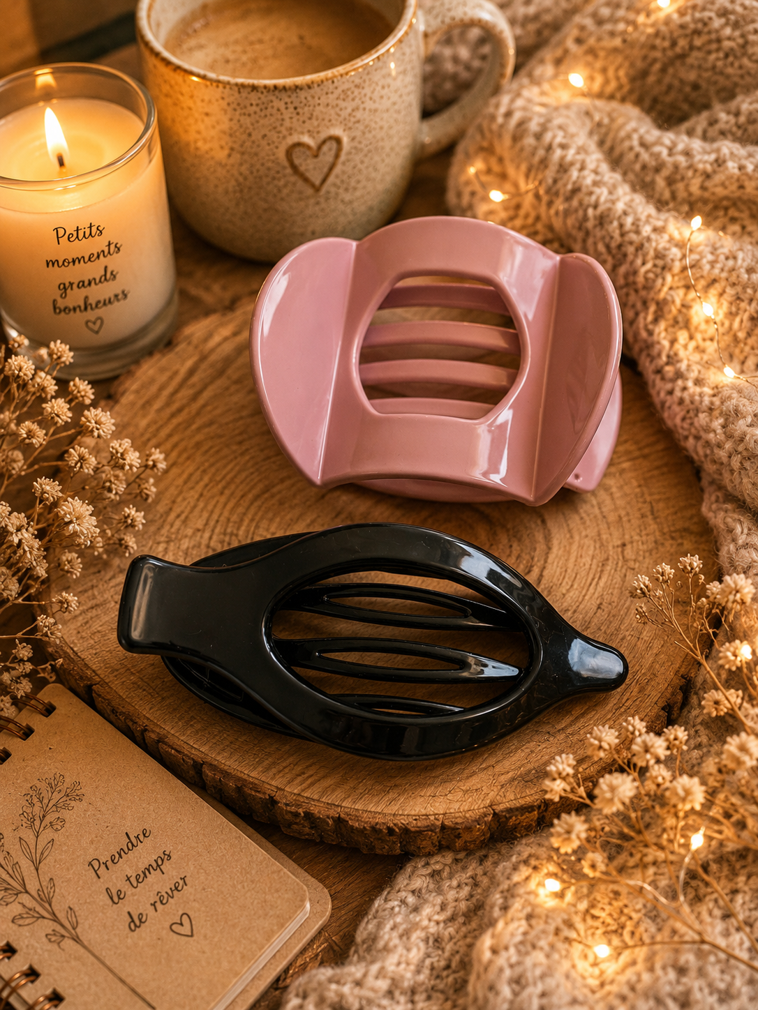 Pinces crabe rose et noire