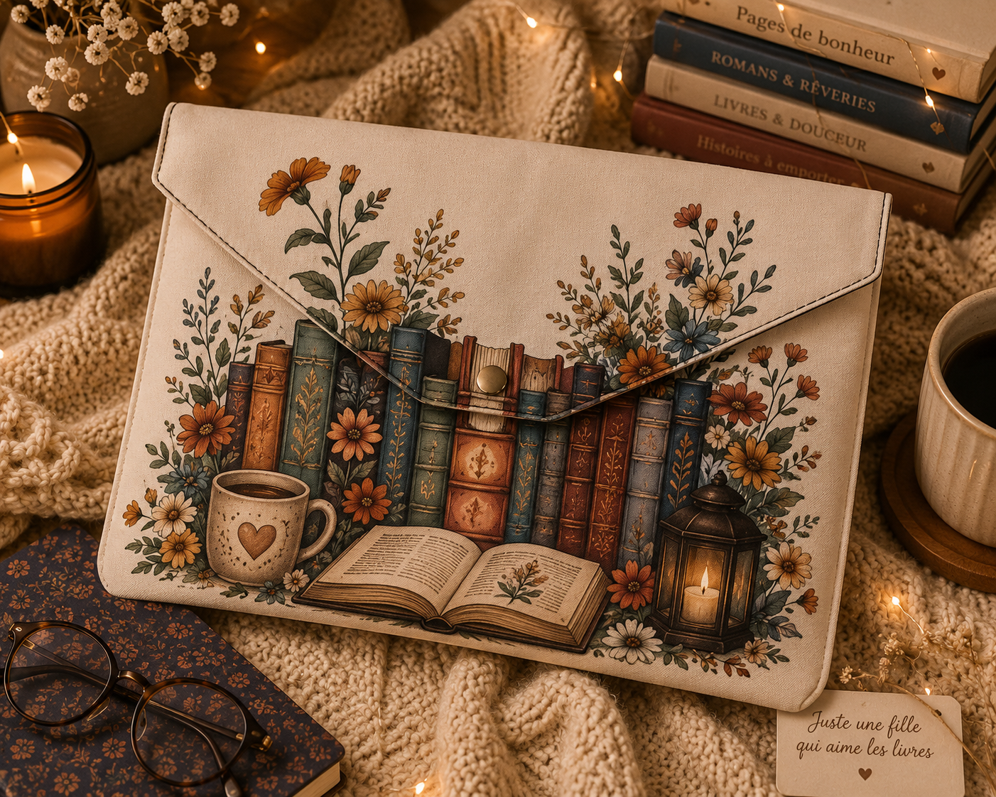 Sac housse de livres