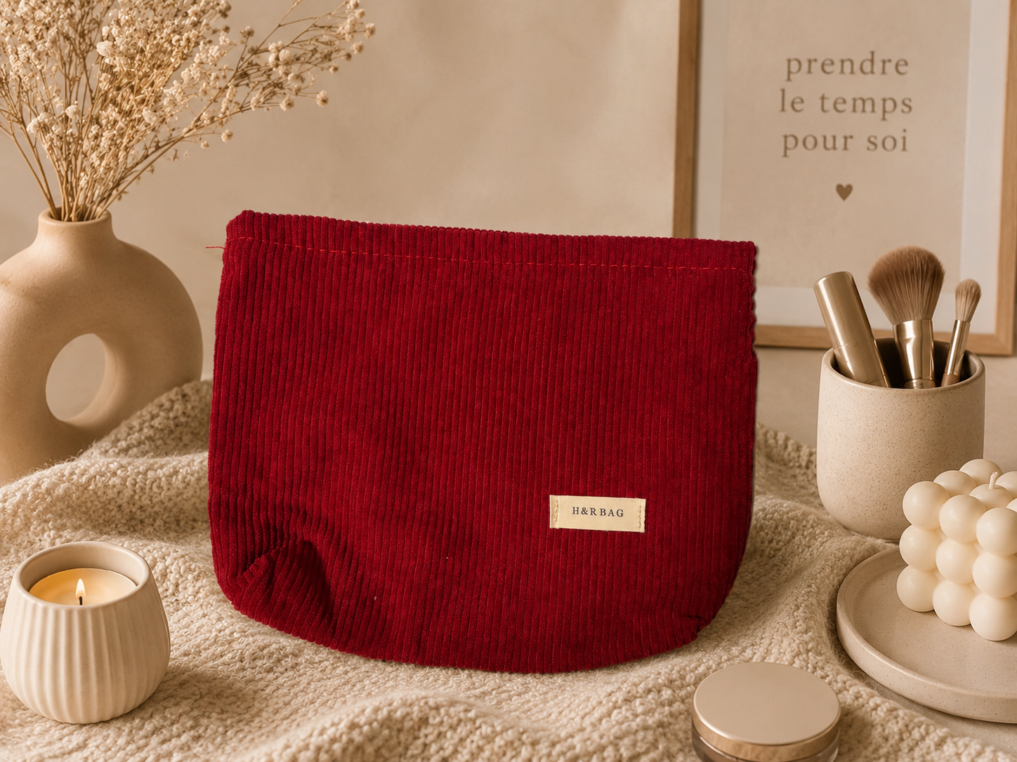 Sac maquillage (zipper) grand