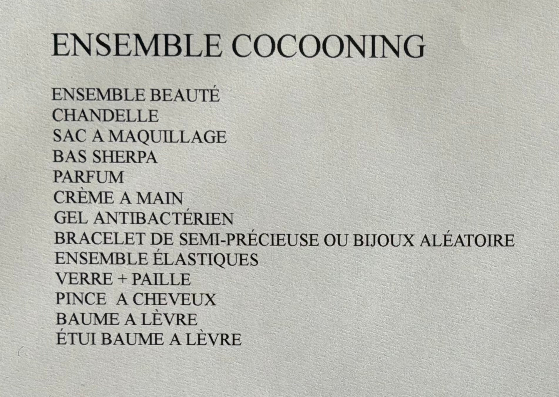 ENSEMBLE COCOONING
