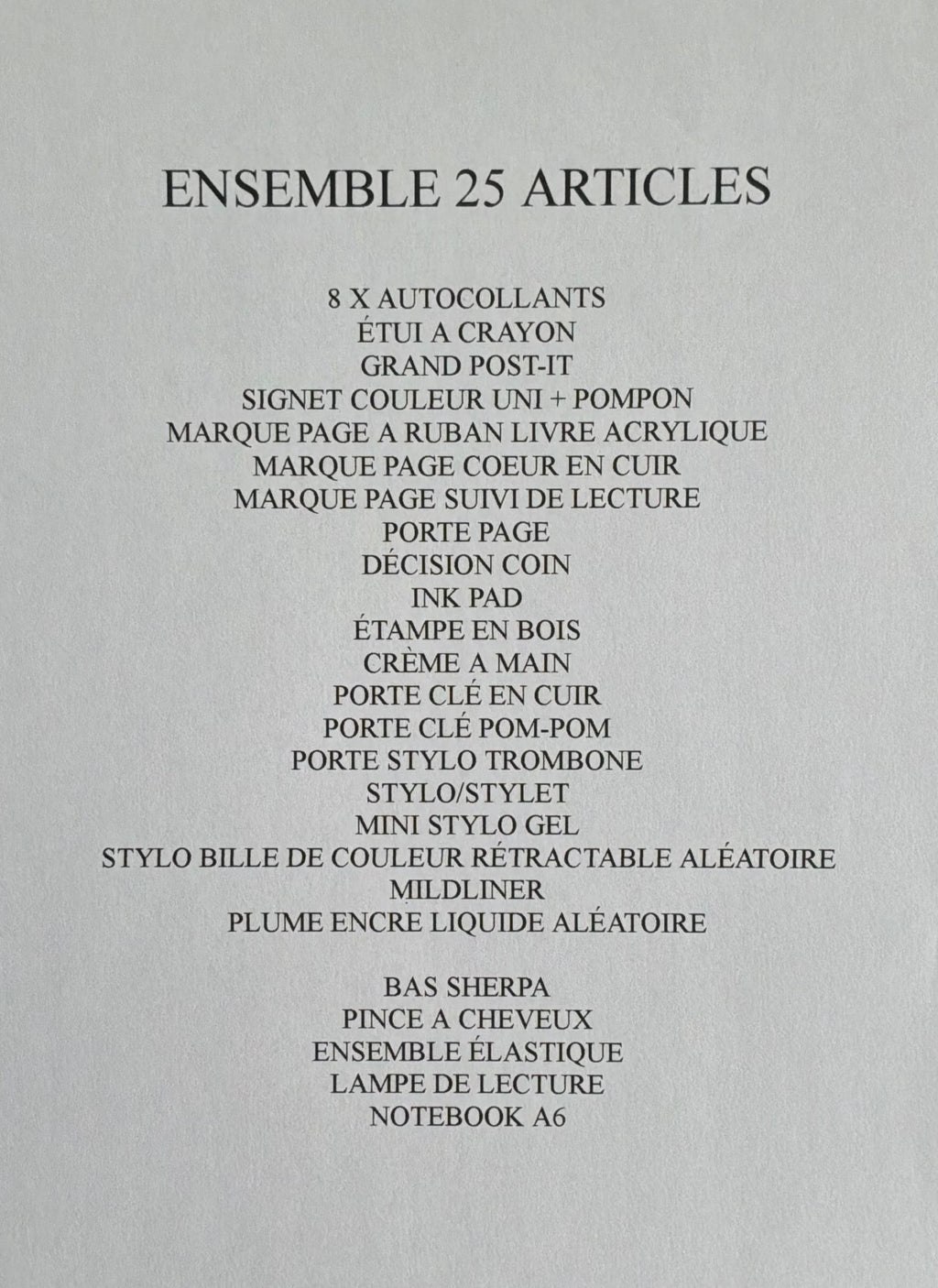 ENSEMBLE 25 ARTICLES