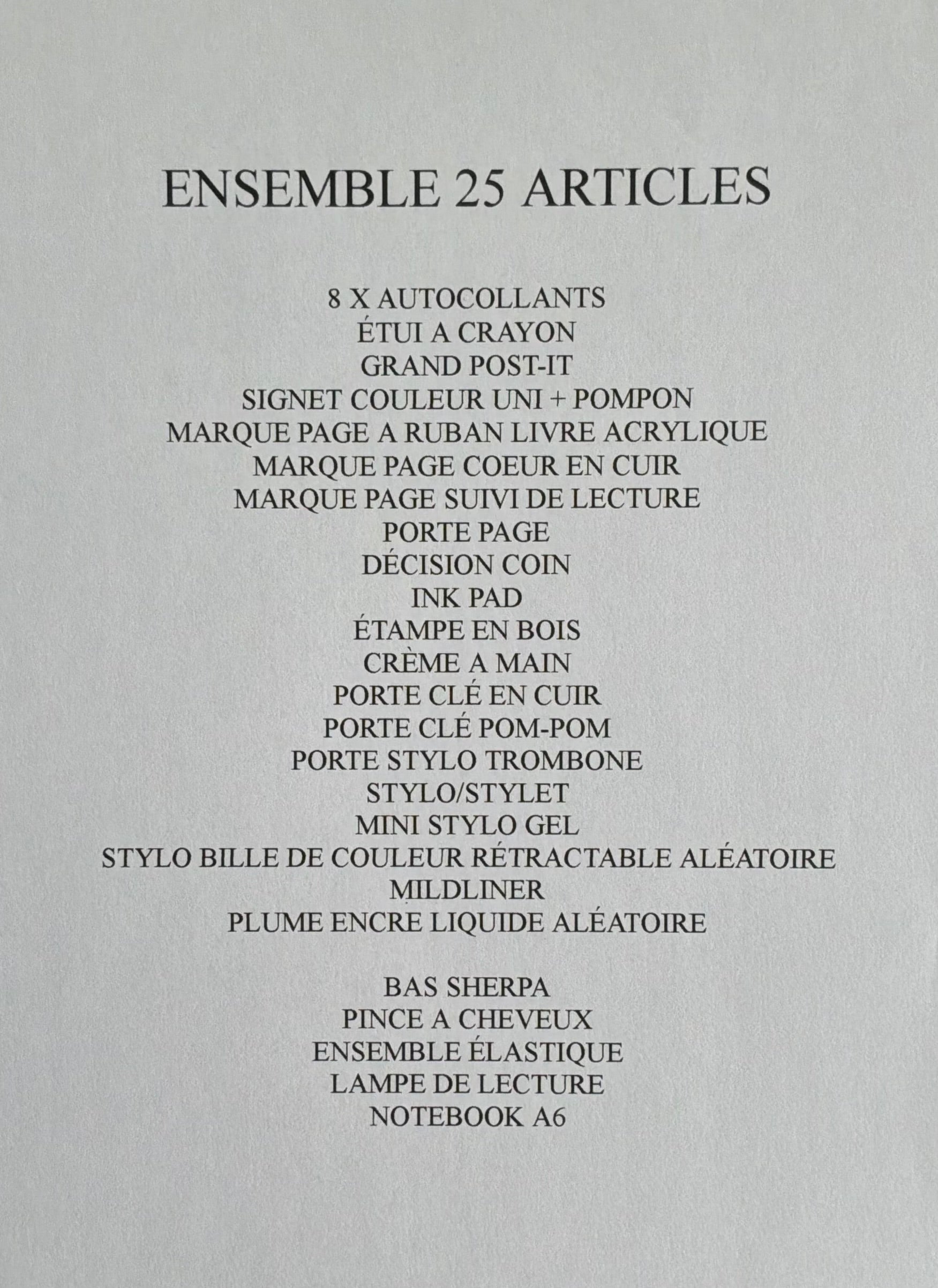 ENSEMBLE 25 ARTICLES
