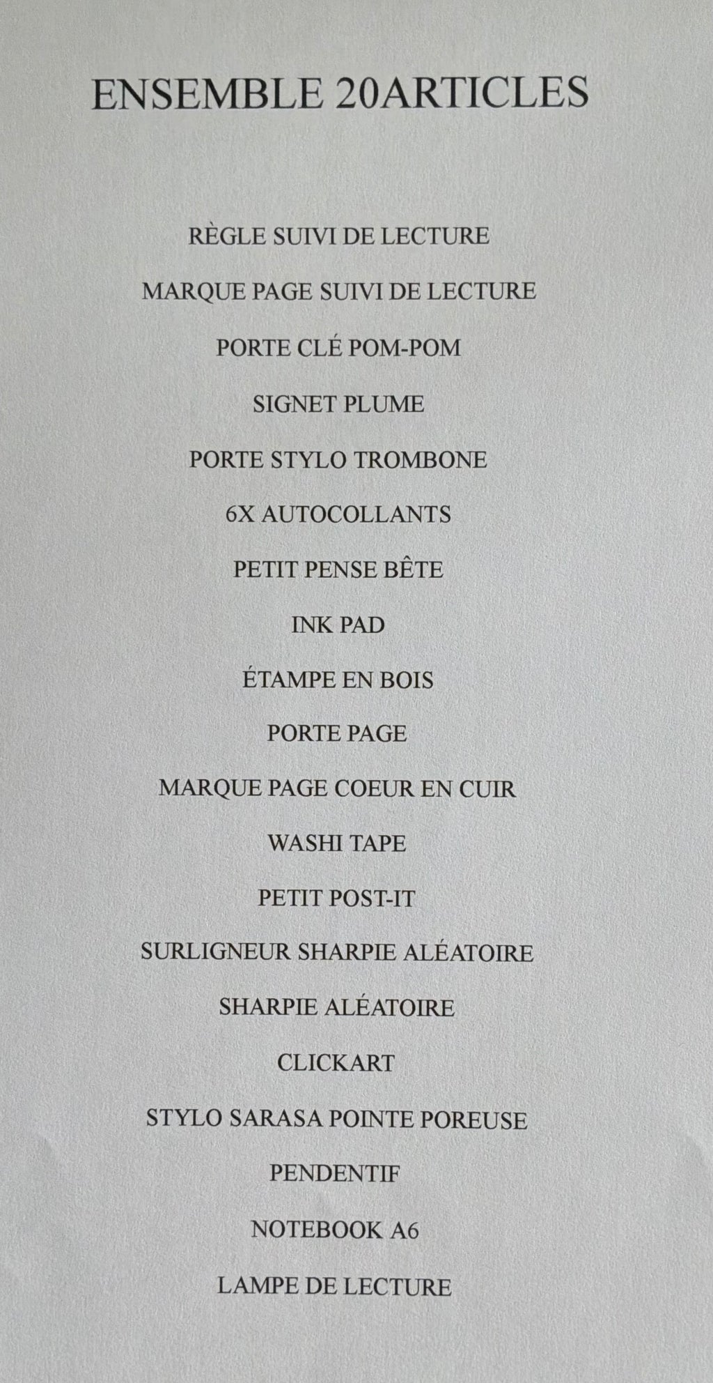 ENSEMBLE 20 ARTICLES